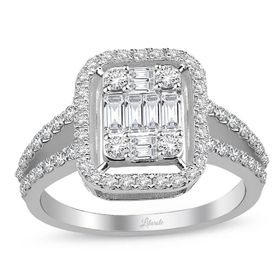 Emel Diamond 0.85 ct Pırlanta Baget Yüzük