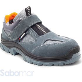 Emex M1020 S1 Gri-Oranj Süet İş Ayakkabısı