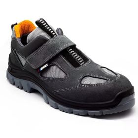 Emex M1020 S1 Siyah-Oranj Süet İş Ayakkabısı