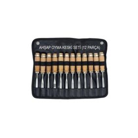 Emg Hrd 101 12 Parça Ahşap Oyma Keski Seti