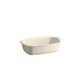 Emile Henry 29649 Dikdörtgen 22x14 cm Ekru Fırın Kabı