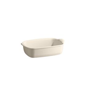 Emile Henry 29649 Dikdörtgen 22x14 cm Ekru Fırın Kabı