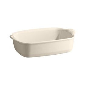 Emile Henry 29649 Dikdörtgen 22x14 cm Ekru Fırın Kabı