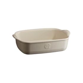 Emile Henry 29649 Dikdörtgen 22x14 cm Ekru Fırın Kabı