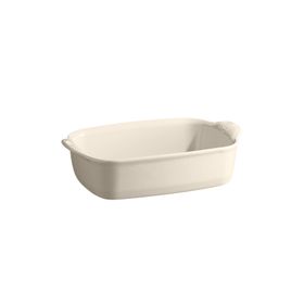 Emile Henry 29649 Dikdörtgen 22x14 cm Ekru Fırın Kabı