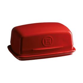 Emile Henry 340225 Dikdörtgen 400 ml Kırmızı Tereyağlık