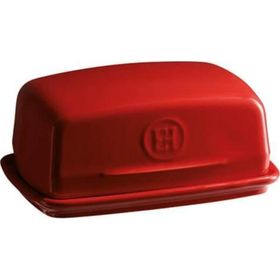 Emile Henry 340225 Dikdörtgen 400 ml Kırmızı Tereyağlık