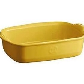 Emile Henry 909649 Dikdörtgen 22x14 cm Mat Sarı Fırın Kabı