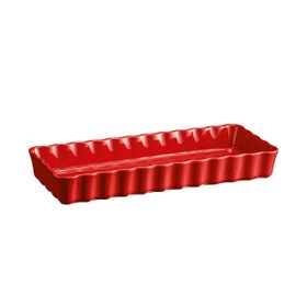 Emile Henry Burgundy Dikdörtgen 15x36x5 cm Kırmızı Fırın Kabı