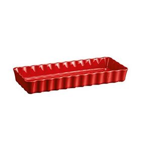 Emile Henry Burgundy Dikdörtgen 15x36x5 cm Kırmızı Fırın Kabı