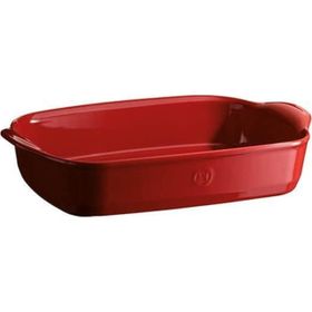Emile Henry Burgundy Dikdörtgen 36x23.5 cm Kırmızı Fırın Kabı