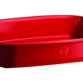Emile Henry Burgundy Dikdörtgen 42.5x28 cm Kırmızı Fırın Kabı