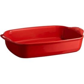 Emile Henry Burgundy Dikdörtgen 42.5x28 cm Kırmızı Fırın Kabı
