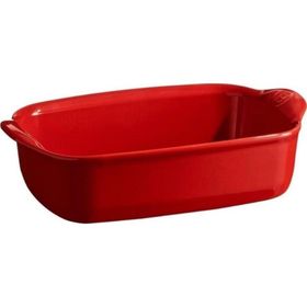 Emile Henry Burgundy Dikdörtgen 42.5x28 cm Kırmızı Fırın Kabı