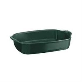 Emile Henry Cedar Dikdörtgen 23.5x36 CM Yeşil Fırın Kabı