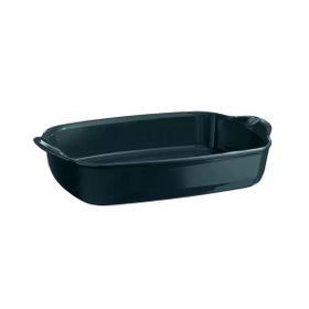 Emile Henry Cedar Dikdörtgen 23.5x36 CM Yeşil Fırın Kabı