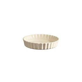 Emile Henry Clay Yuvarlak 28 CM Ekru Tart Kabı