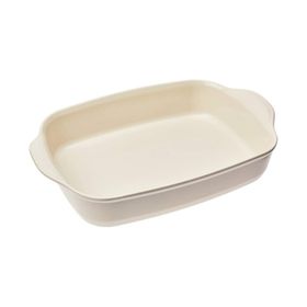 Emile Henry Dikdörtgen 42x28 cm Ekru Fırın Kabı