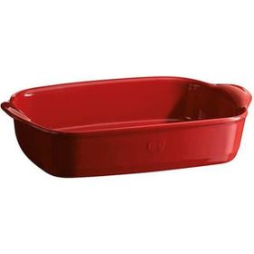 Emile Henry Dikdörtgen Kırmızı 30 cm Fırın Kabı
