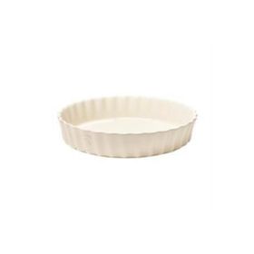 Emile Henry EH026024 EH Tart-Börek Yuvarlak Ekru Fırın Kabı