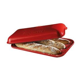 Emile Henry EH345506 EH Ekmek Baget Dikdörtgen Kırmızı Fırın Kabı