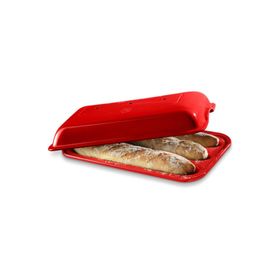 Emile Henry EH345506 EH Ekmek Baget Dikdörtgen Kırmızı Fırın Kabı