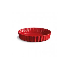 Emile Henry EH346024 EH Kırmızı Tart-Börek Yuvarlak Fırın Kabı