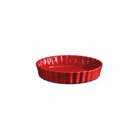 Emile Henry EH346024 EH Kırmızı Tart-Börek Yuvarlak Fırın Kabı