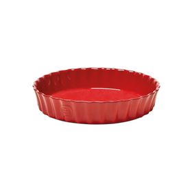 Emile Henry EH346028 Yuvarlak 28 cm Kırmızı Burgundy Tart Börek Flan Kabı