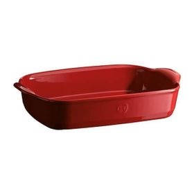 Emile Henry EH349652 EH Kırmızı Dikdörtgen 36x23 CM Fırın Kabı