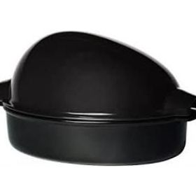 Emile Henry EH798444 41.5x27x13 cm Antrasit Et Tavuk Hindi Fırın Kabı