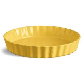 Emile Henry EH906032 Yuvarlak 32 cm Sarı Provence Yellow Tart Börek Flan Kabı