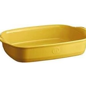 Emile Henry EH909652 Mat Sarı Dikdörtgen Fırın Kabı