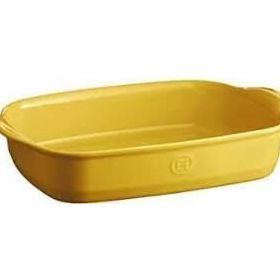 Emile Henry EH909652 Mat Sarı Dikdörtgen Fırın Kabı