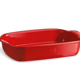 Emile Henry Kırmızı 36.5 cm Dikdörtgen Fırın Kabı