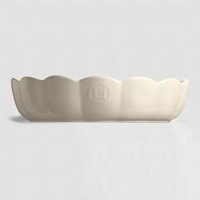Emile Henry Madeleine 27 cm Ekru Yuvarlak Fırın Kabı