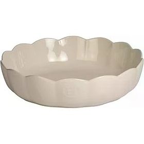 Emile Henry Madeleine 27 cm Ekru Yuvarlak Fırın Kabı