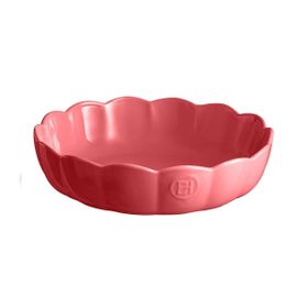 Emile Henry Madeleine 27 cm Pembe Yuvarlak Fırın Kabı