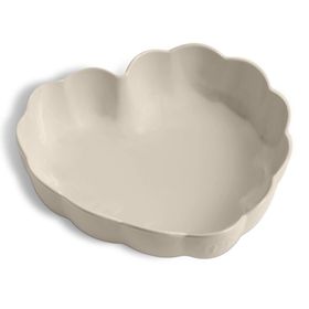 Emile Henry Madeleine Kalp Ekru 6.5x24.5x26.5 cm Fırın Kabı