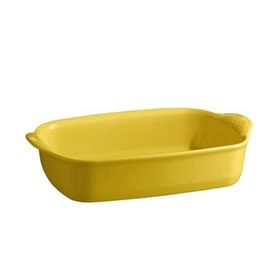 Emile Henry Provence Dikdörtgen 19x30 cm Sarı Fırın Kabı