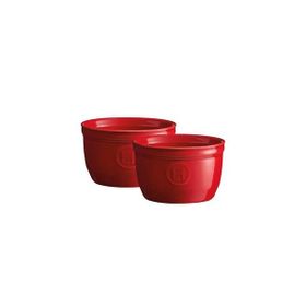 Emile Henry Ramekin No: 9 0.15 lt Kırmızı Burgundy 2'li Fırın Kabı