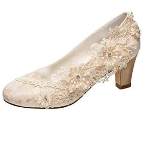 Emily Bridal 1505-1B Champagne Kadın Topuklu Ayakkabı