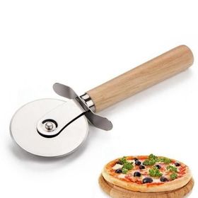 Emin Home Ahşap Saplı Pizza Dilimleyici