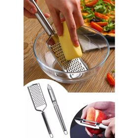 Emin Home Profesyonel Krom Saplı Sebze Soyacak Ve Rende Set
