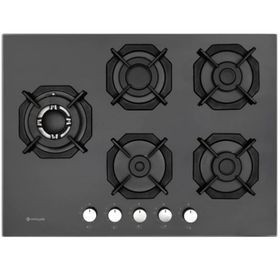 Eminçelik EC-AH 2250 SBW BG70 Ankastre 70 cm 5 Gözlü Siyah Cam Ocak