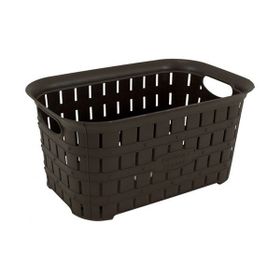EminHome Köşeli Bambu Desen Çamaşır Sepeti