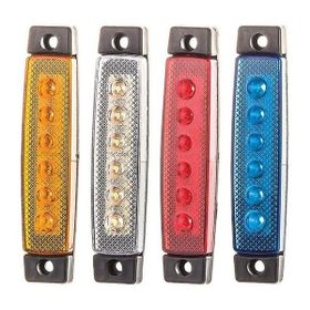 Emir 52-B Beyaz 12/24 V 6 Led'li Parmak Lamba
