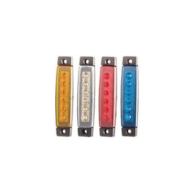 Emir 52-B Beyaz 12/24 V 6 Led'li Parmak Lamba