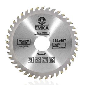 Emka 115 mm 40 Diş Ahşep Kesme Sunta Testeresi