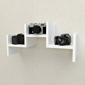 Emkawood Deco Beyaz Duvar Rafı